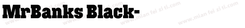 MrBanks Black字体转换